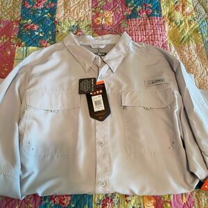 Habit Mens Long Sleeved Button Down Shirt NWT